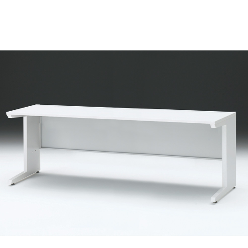 CZRデスク 平机 CZR-207JAC-9W9 センター引出しなし L脚 W2000× D700 [ 本体: ホワイトW・天板: W9 / ホワイトW]
