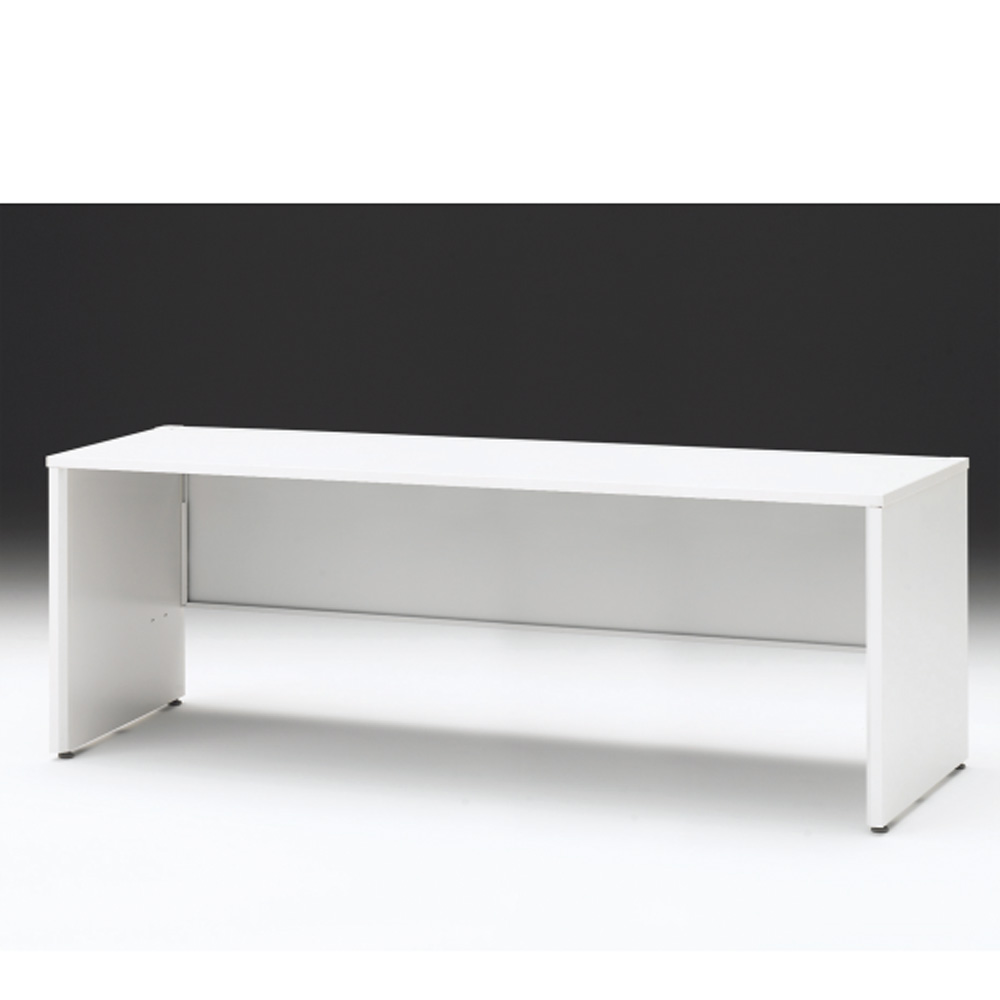 CZRデスク 平机 CZR-207JAPC-9W9 センター引出しなし パネル脚 W2000× D700 [ 本体: ホワイトW・天板: W9 / ホワイトW]