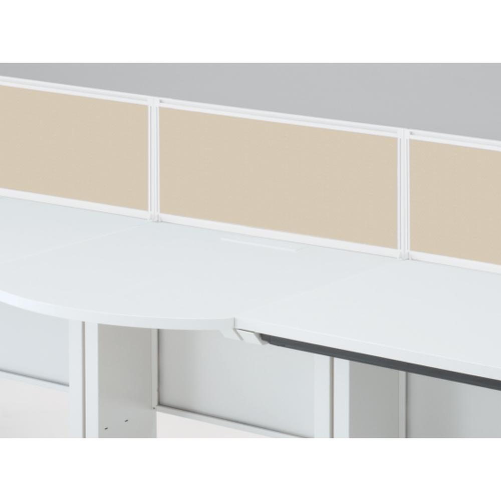 CZR Type S サイドテーブル用机上フロントパネル W700 机上320 布地C CZRP-073XBC-9F6 ［W9×グレイッシュブラウン］