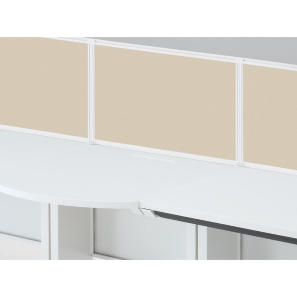 CZR Type S サイドテーブル用机上フロントパネル W700 机上450 布地C CZRP-074XBC-9F6 ［W9×グレイッシュブラウン］