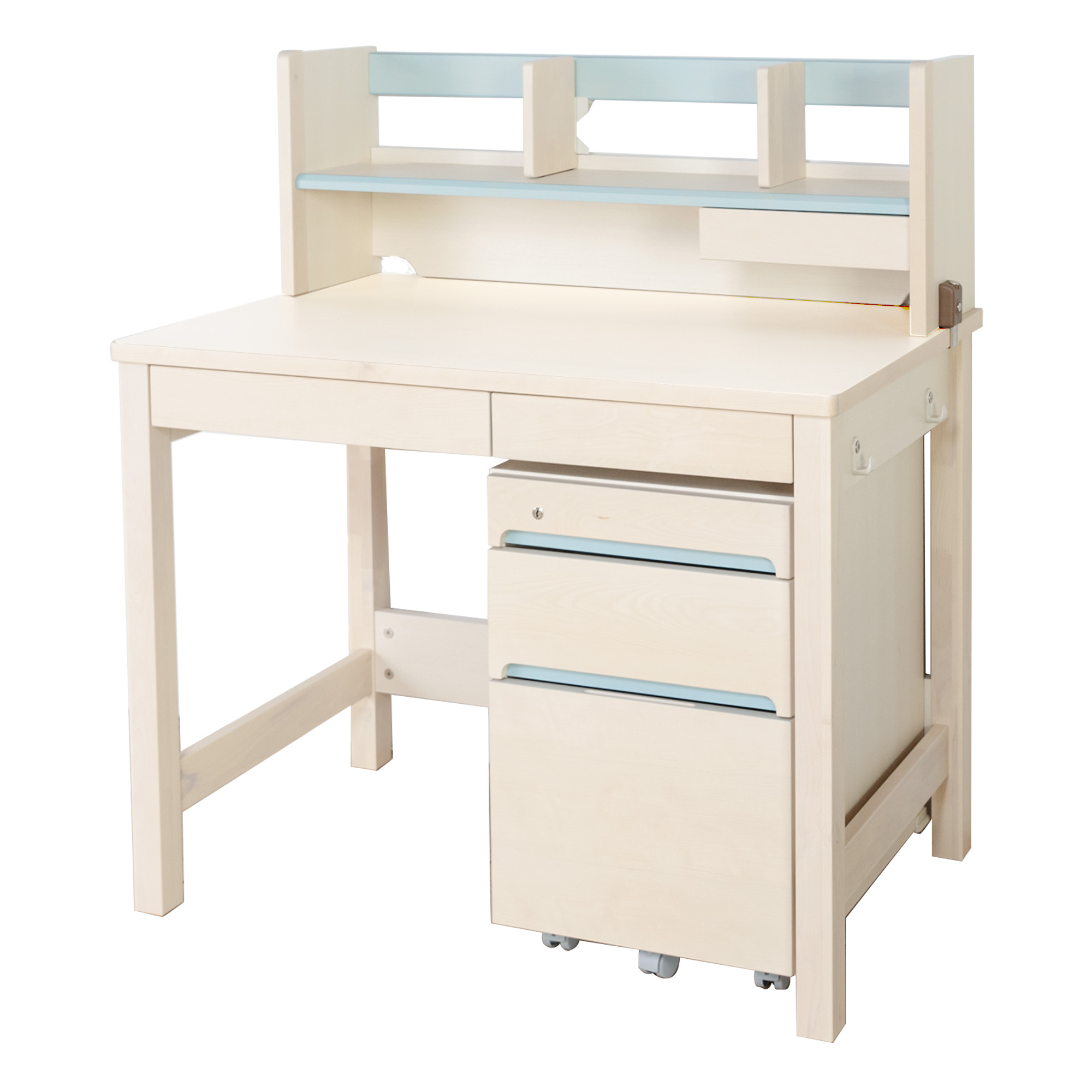 学習机セット（ジョイカラー JC ベーシックデスク JC-F62BU ＋ 回転チェア KS32-5） ［ ブルー ］ Bセット