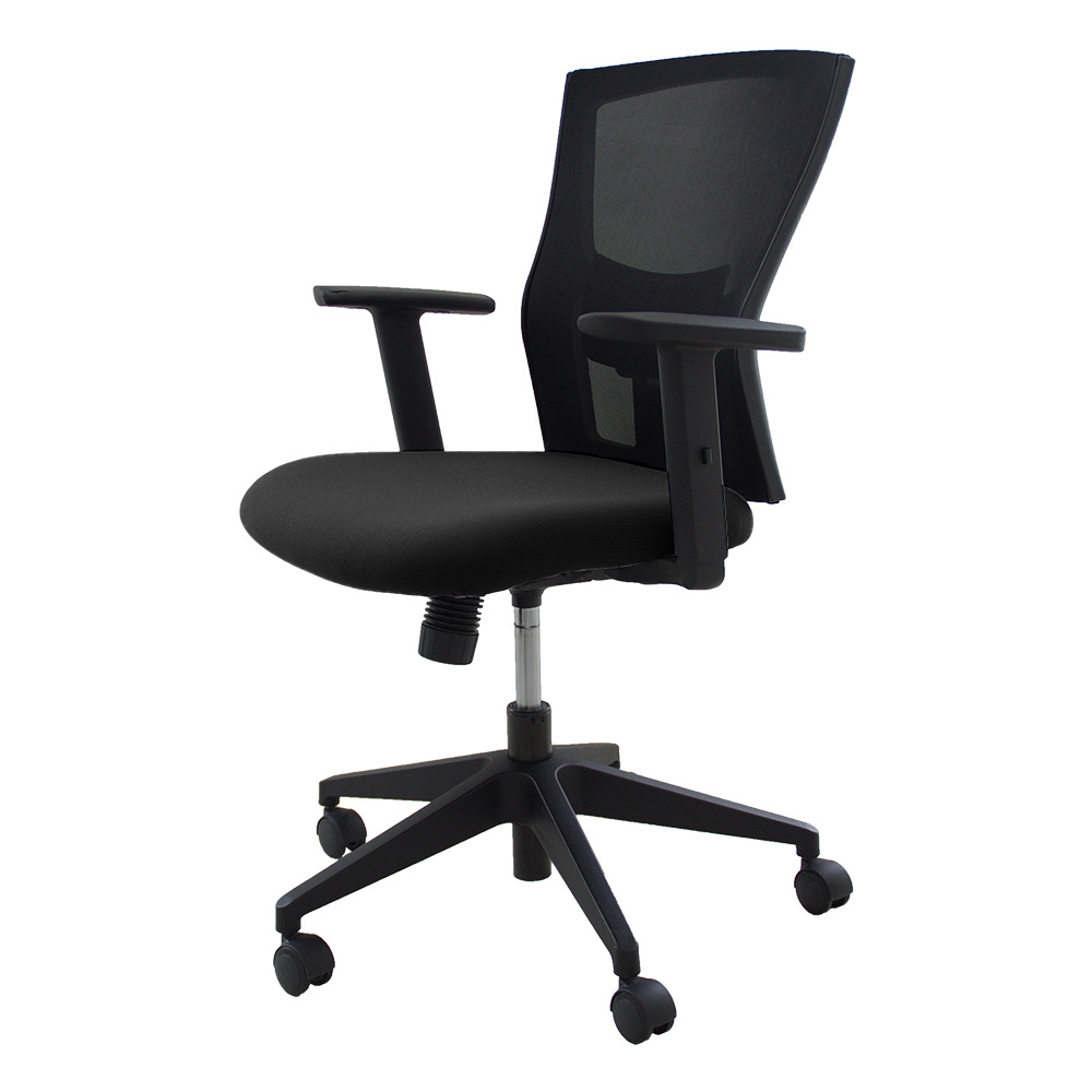 サリダチェア （ SALIDA CHAIR ） YL5 肘付 背メッシュ YL5-BL-AEL ［ ブラック ］