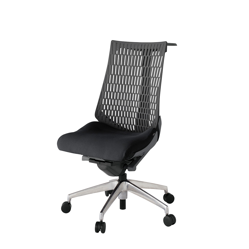 アクト2 KJ440PSHZDT1W2 エラストマバック プレーン ハンガーナイロンキャスター[ ベースカラー: ZD 張地カラー: T1 / ブラック  ]