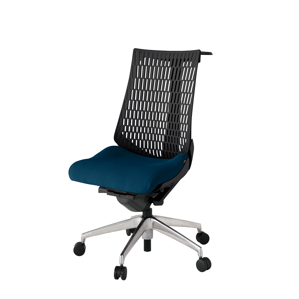 アクト2 KJ440PSHZTB2T1 エラストマバック プレーン ハンガーナイロンキャスター[ ベースカラー: ZT 張地カラー: B2 / ネイビーブルー  ]