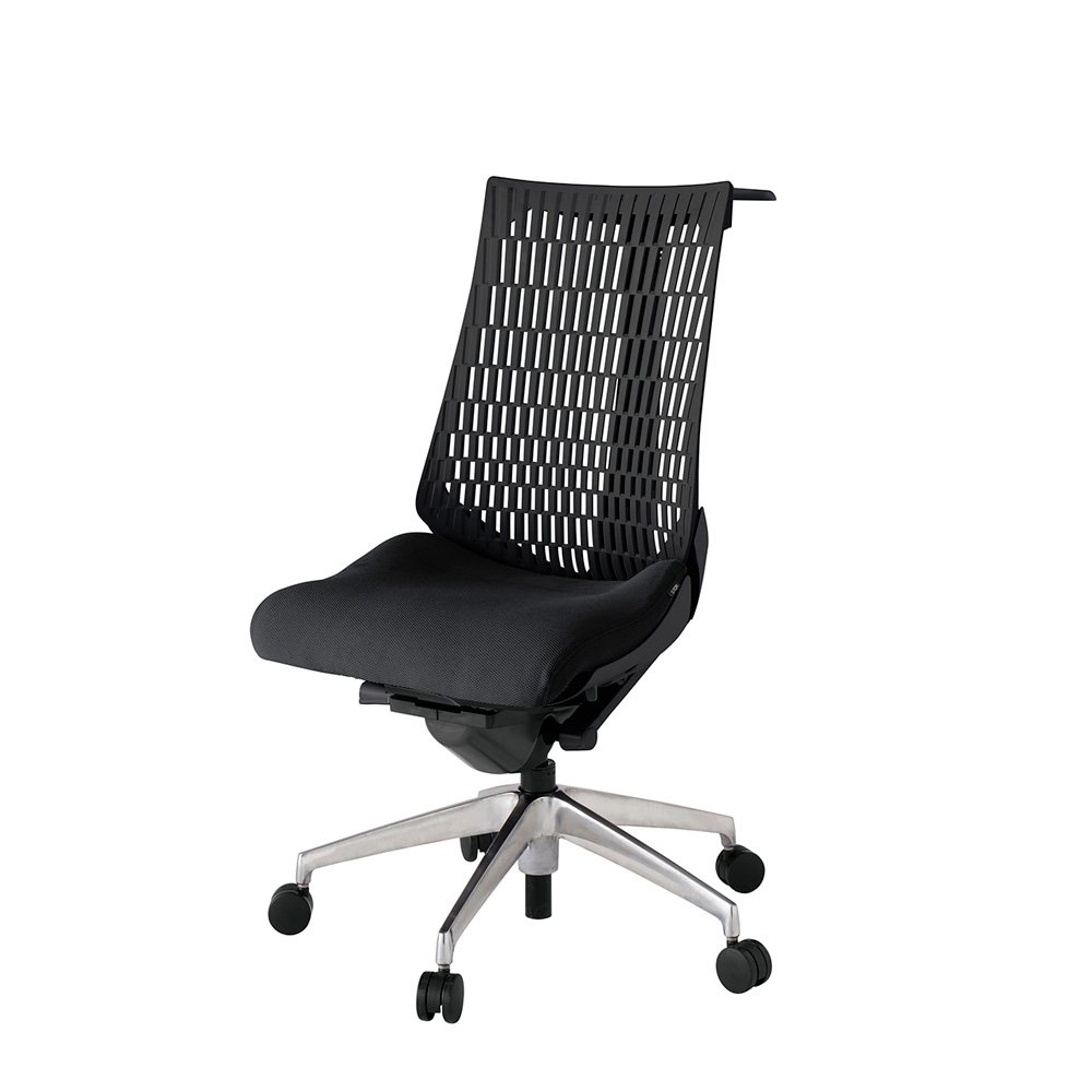 アクト2 KJ440PSHZTT1T1 エラストマバック プレーン ハンガーナイロンキャスター[ ベースカラー: ZT 張地カラー: T1 / ブラック  ]