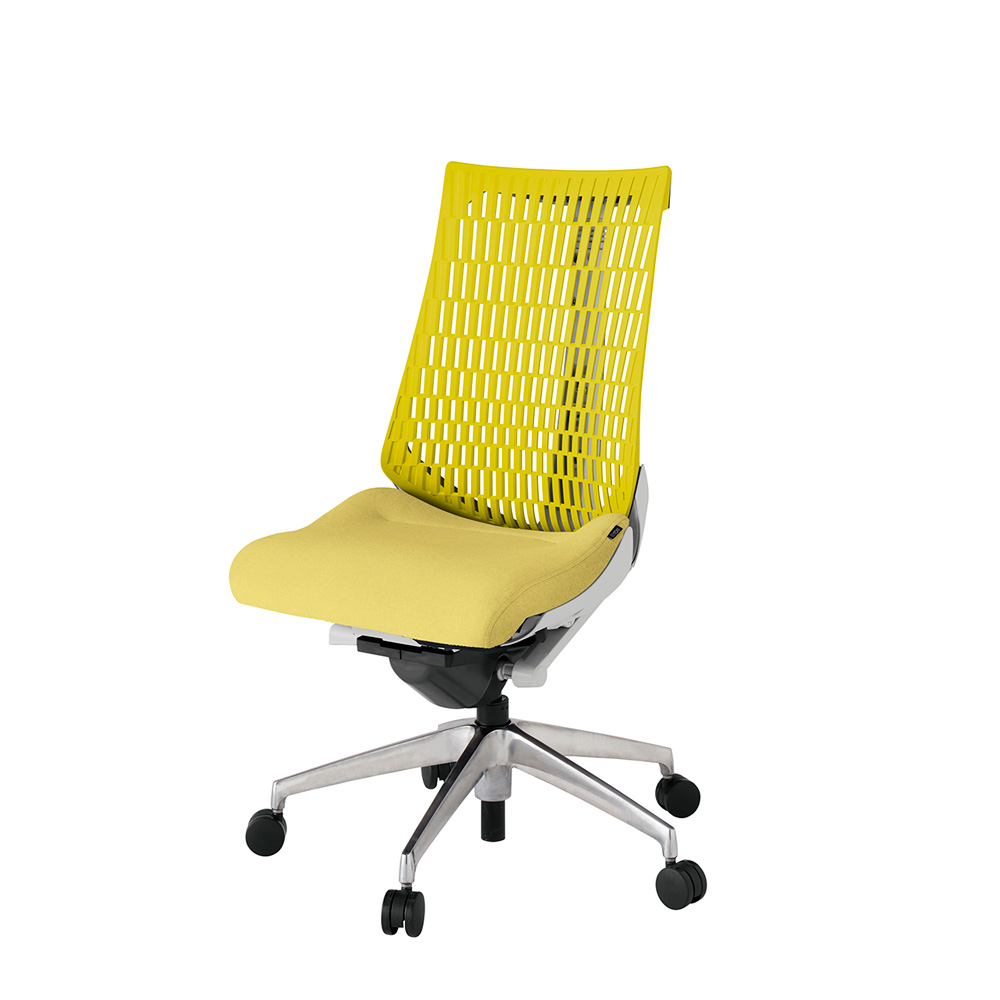 アクト2 KJ440SA-ZNU6U5 エラストマバック テクスチャード ナイロンキャスター[ ベースカラー: ZN 張地カラー: U6U5 / イエロー  ]