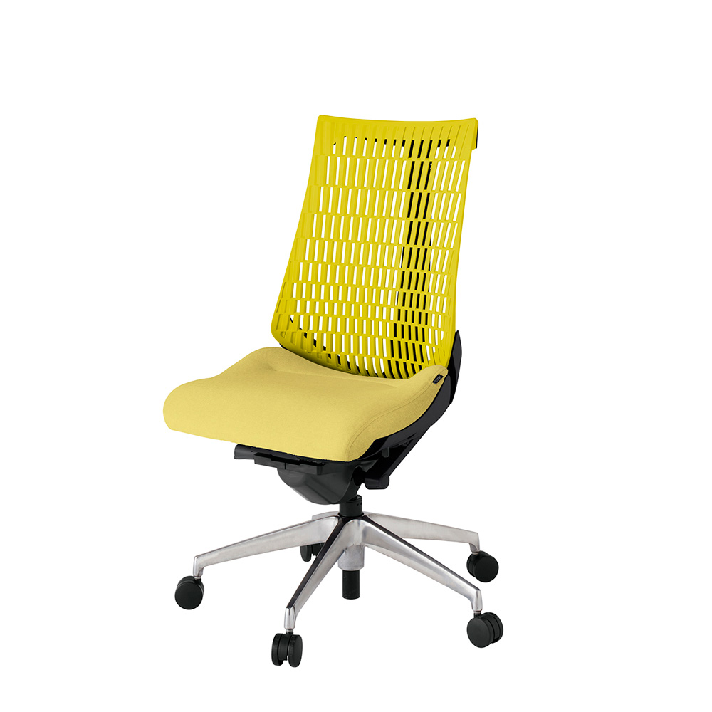 アクト2 KJ440SA-ZTU6U5 エラストマバック テクスチャード ナイロンキャスター[ ベースカラー: ZT 張地カラー: U6U5 / イエロー  ]