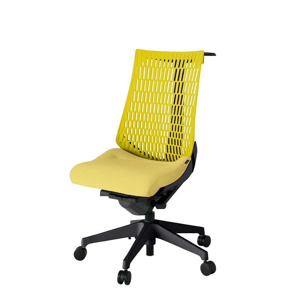 アクト2 KJ440SAHT1U6U5 エラストマバック テクスチャード ハンガーナイロンキャスター[ ベースカラー: T1 張地カラー: U6U5 / イエロー  ]