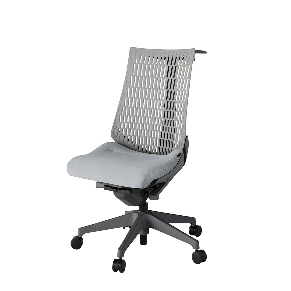 アクト2 KJ440SAHW2T7T6 エラストマバック テクスチャード ハンガーナイロンキャスター[ ベースカラー: W2 張地カラー: T7T6 / ホワイトグレー  ]