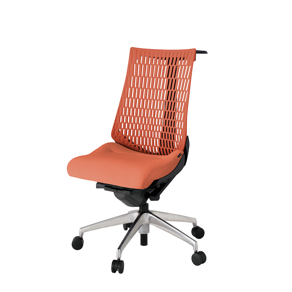 アクト2 KJ440SAHZTD4D4 エラストマバック テクスチャード ハンガーナイロンキャスター[ ベースカラー: ZT 張地カラー: D4D4 / パーシモオレンジ  ]