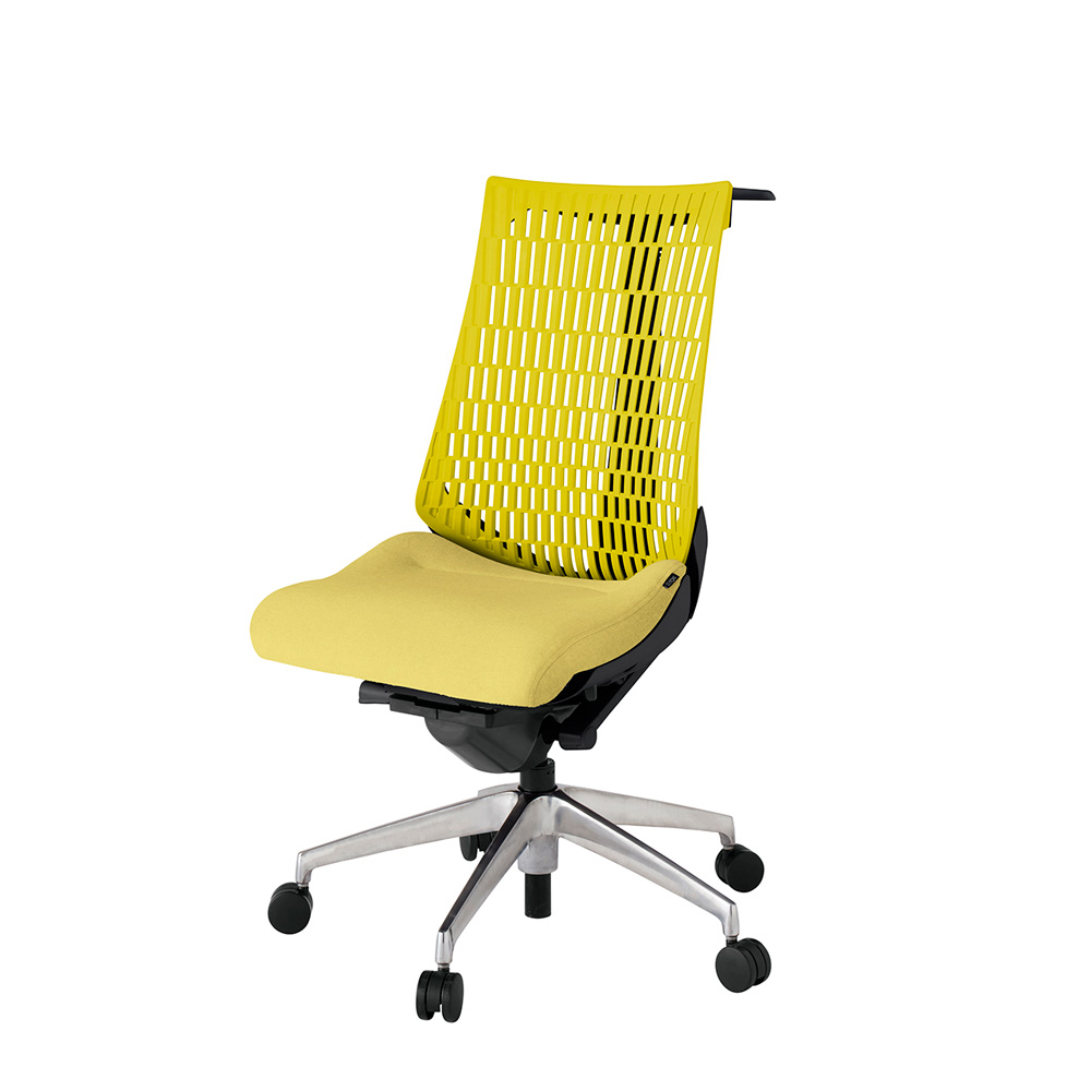 アクト2 KJ440SAHZTU6U5 エラストマバック テクスチャード ハンガーナイロンキャスター[ ベースカラー: ZT 張地カラー: U6U5 / イエロー  ]