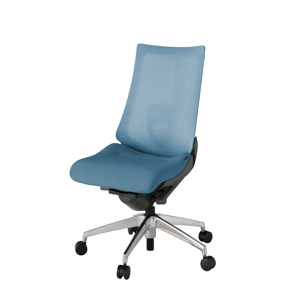 アクト2 KJ-450JE-ZDB4 メッシュバック テクスチャード ランバーサポート ナイロンキャスター[ ベースカラー: ZD 張地カラー: B4 / ダックブルー  ]