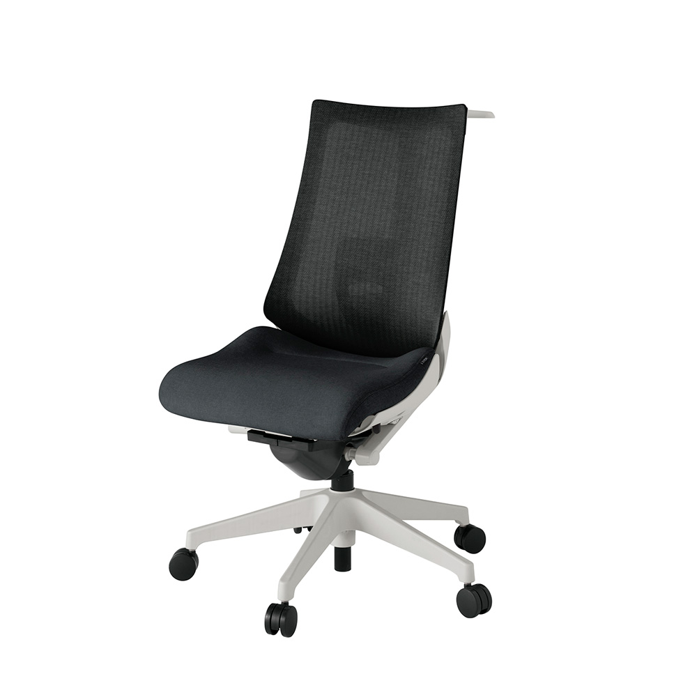 アクト2 KJ-450JEH-GNT1 メッシュバック テクスチャード ランバーサポート ハンガーナイロンキャスター[ ベースカラー: GN 張地カラー: T1 / ブラック  ]