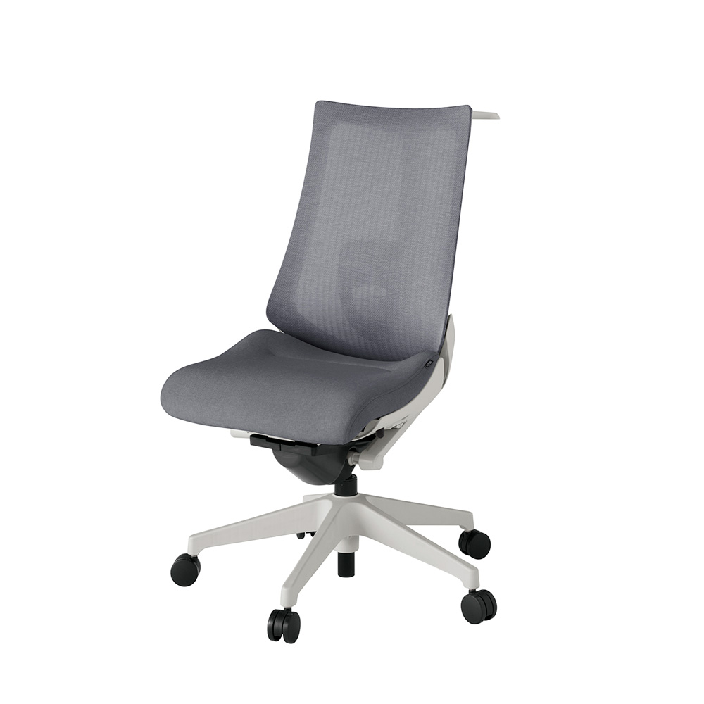 アクト2 KJ-450JEH-GNT3 メッシュバック テクスチャード ランバーサポート ハンガーナイロンキャスター[ ベースカラー: GN 張地カラー: T3 / ダークグレー  ]