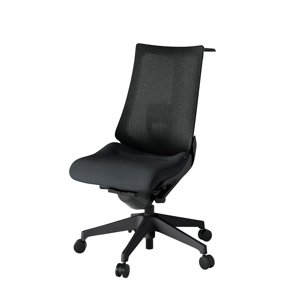 アクト2 KJ-450JEH-T1T1 メッシュバック テクスチャード ランバーサポート ハンガーナイロンキャスター[ ベースカラー: T1 張地カラー: T1 / ブラック  ]