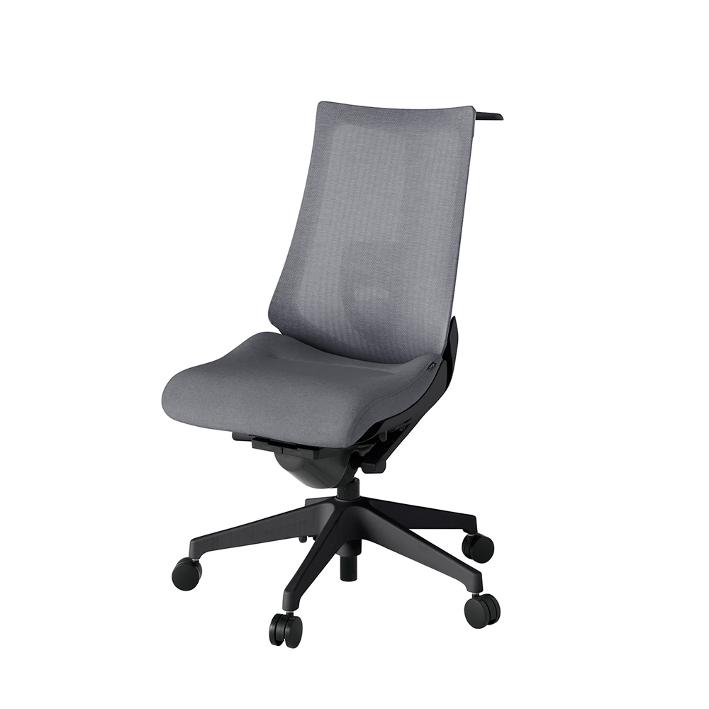 アクト2 KJ-450JEH-T1T3 メッシュバック テクスチャード ランバーサポート ハンガーナイロンキャスター[ ベースカラー: T1 張地カラー: T3 / ダークグレー  ]