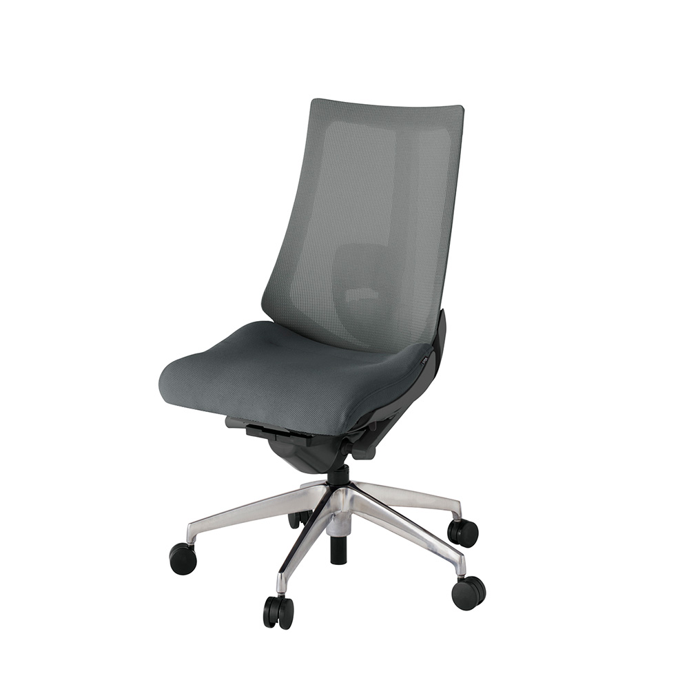 アクト2 KJ-450JV-ZDC3 メッシュバック プレーン ランバーサポート ナイロンキャスター[ ベースカラー: ZD 張地カラー: C3 / ダークグレー  ]