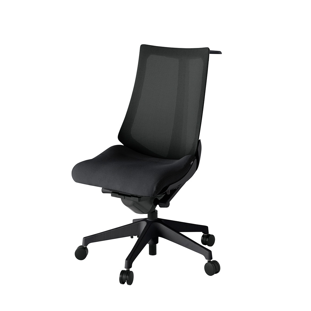 アクト2 KJ-470JVH-T1T1 メッシュバック プレーン ハンガーナイロンキャスター[ ベースカラー: T1 張地カラー: T1 / ブラック  ]