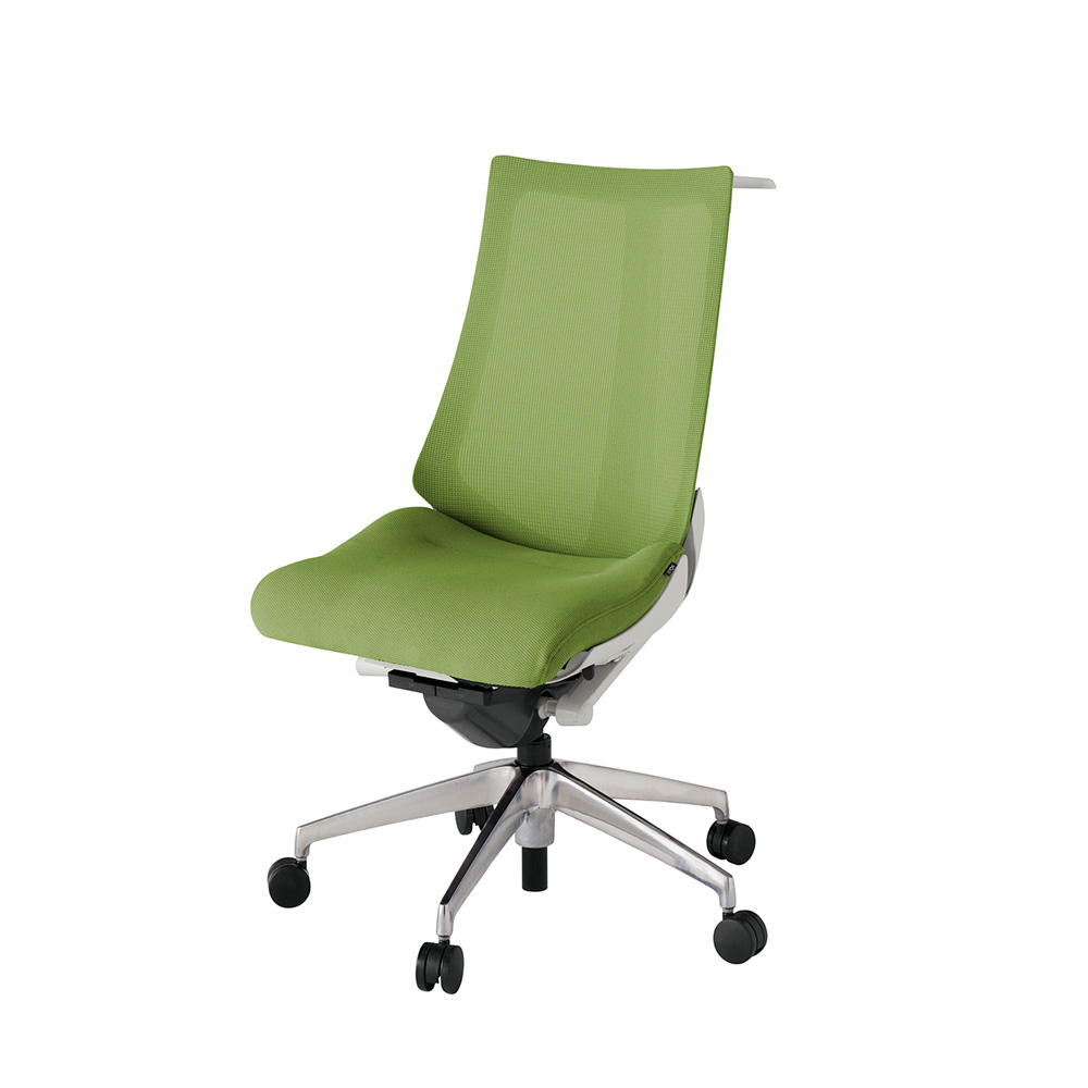 アクト2 KJ-470JVH-ZNQ7 メッシュバック プレーン ハンガーナイロンキャスター[ ベースカラー: ZN 張地カラー: Q7 / グラスグリーン  ]