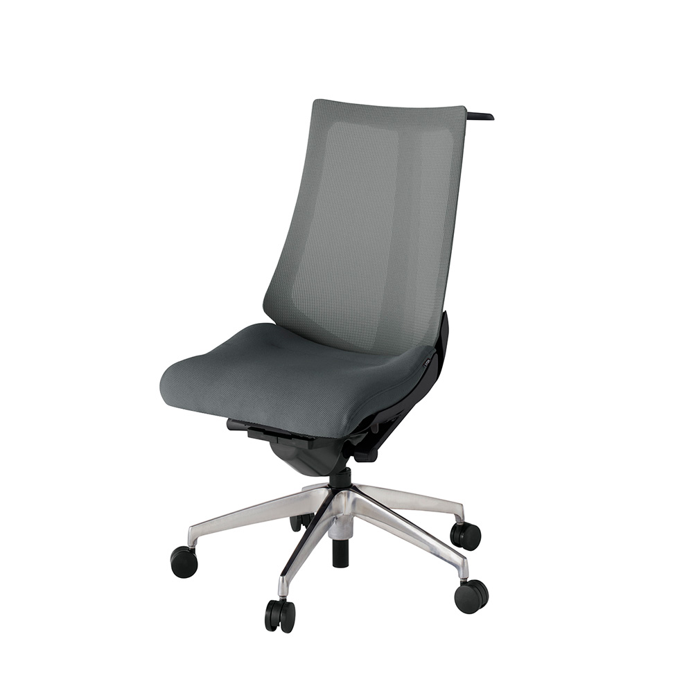 アクト2 KJ-470JVH-ZTC3 メッシュバック プレーン ハンガーナイロンキャスター[ ベースカラー: ZT 張地カラー: C3 / ダークグレー  ]