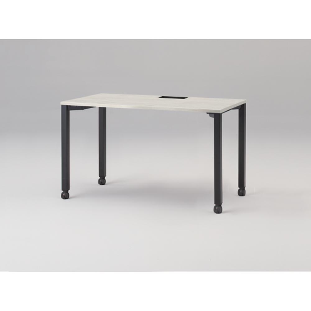 アクトリンク パーソナルテーブル キャスター脚 W1200×D600×H720　JP-1206HWC-TH　［TH：天板 61/アッシュドパインL×脚 T1/サテンブラックT］