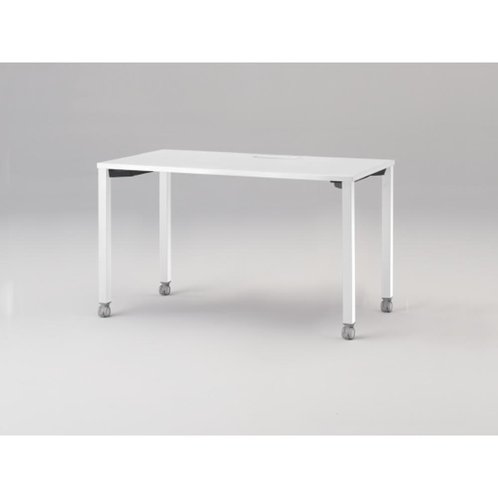 アクトリンク パーソナルテーブル キャスター脚 W1200×D600×H720　JP-1206HWC-WL　［WL：天板 W9/ホワイトW×脚 W9/ホワイトW］