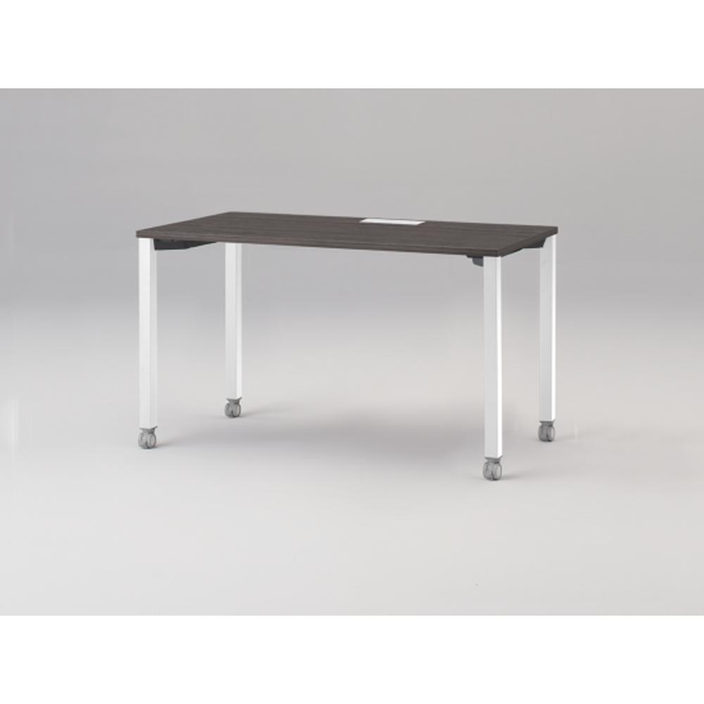 アクトリンク パーソナルテーブル キャスター脚 W1200×D600×H720　JP-1206HWC-WR　［WR：天板 81/アッシュドオークD×脚 W9/ホワイトW］