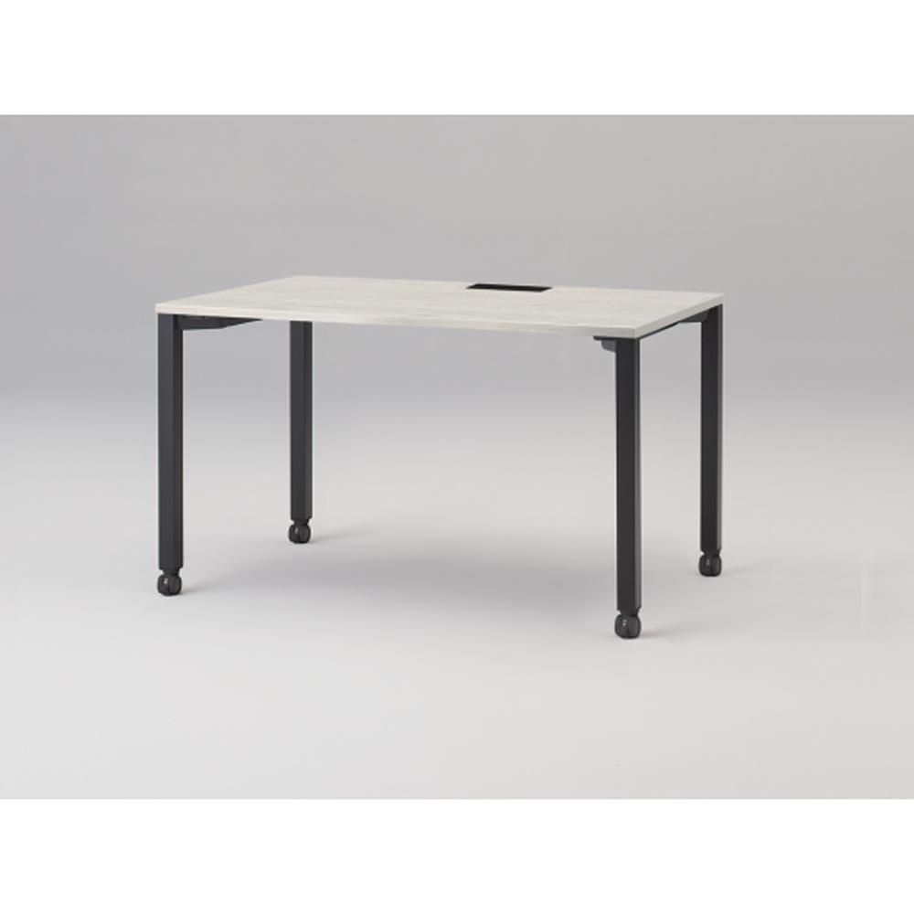 アクトリンク パーソナルテーブル キャスター脚 W1200×D700×H720　JP-1207HWC-TH　［TH：天板 61/アッシュドパインL×脚 T1/サテンブラックT］