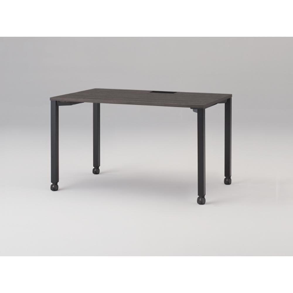 アクトリンク パーソナルテーブル キャスター脚 W1200×D700×H720　JP-1207HWC-TR　［TR：天板 81/アッシュドオークD×脚 T1/サテンブラックT］