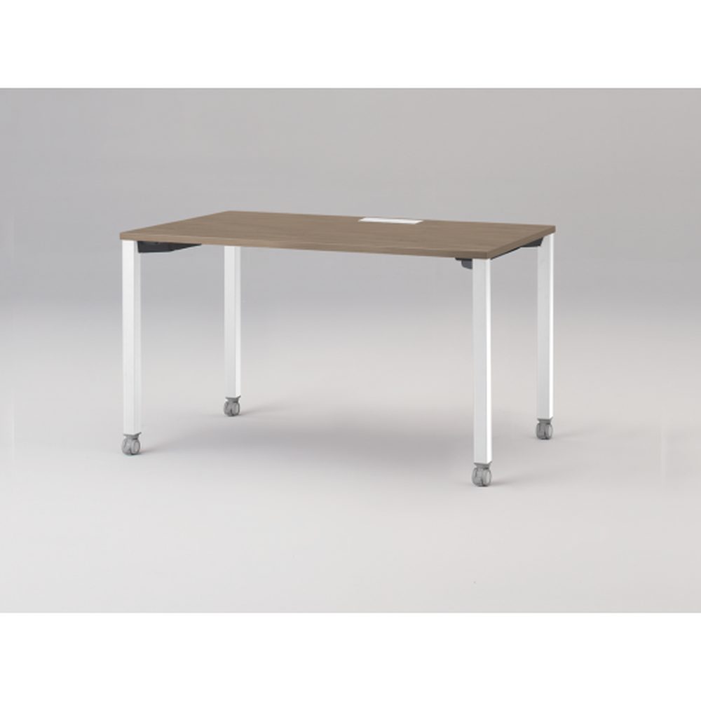 アクトリンク パーソナルテーブル キャスター脚 W1200×D700×H720　JP-1207HWC-WM　［WM：天板 71/アッシュドオークM×脚 W9/ホワイトW］