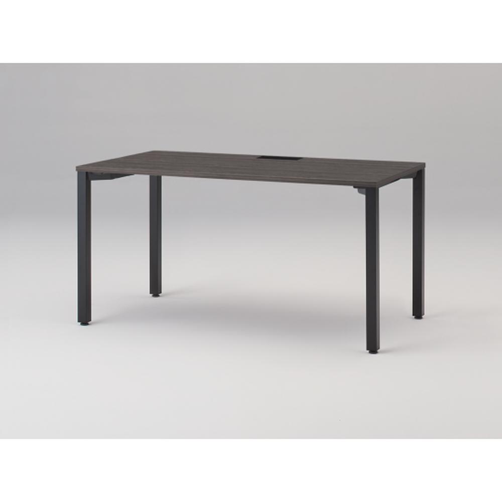 アクトリンク パーソナルテーブル アジャスター脚 W1400×D700×H720　JP-1407HWA-TR　［TR：天板 81/アッシュドオークD×脚 T1/サテンブラックT］