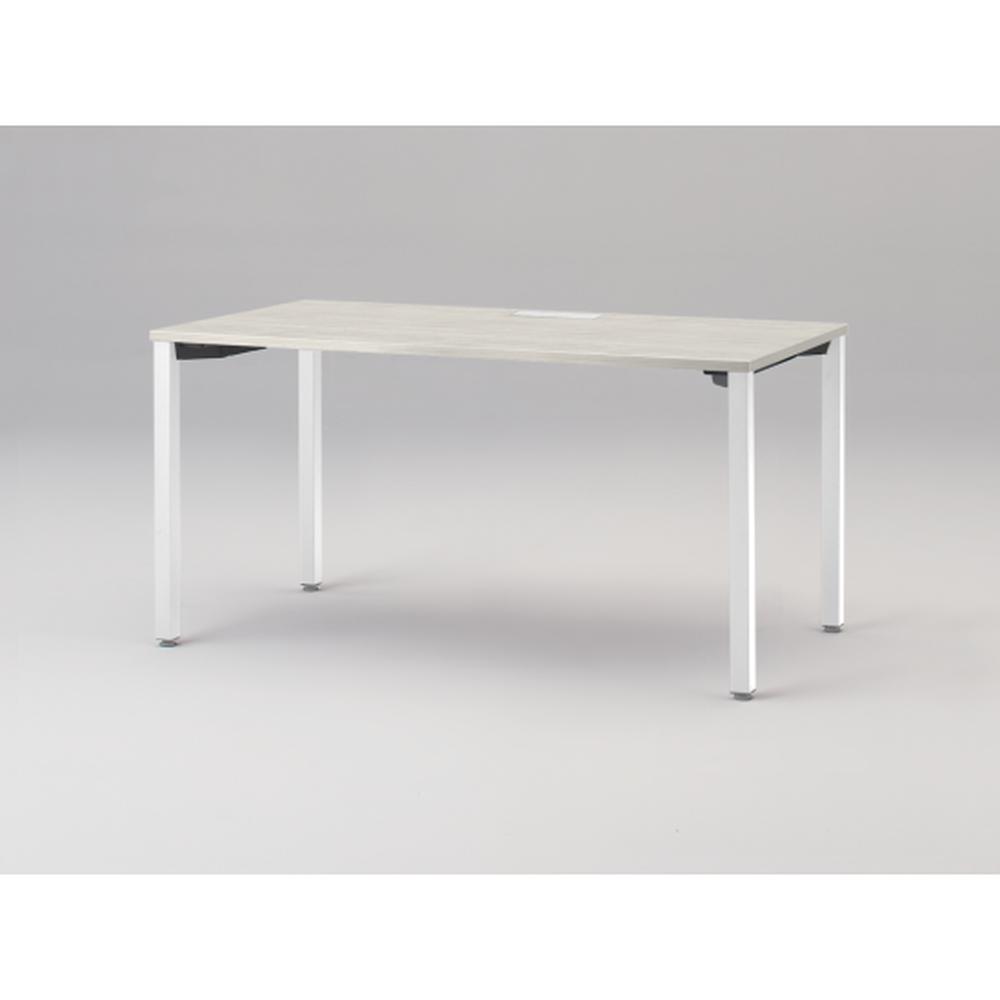 アクトリンク パーソナルテーブル アジャスター脚 W1400×D700×H720　JP-1407HWA-WH　［WH：天板 61/アッシュドパインL×脚 W9/ホワイトW］