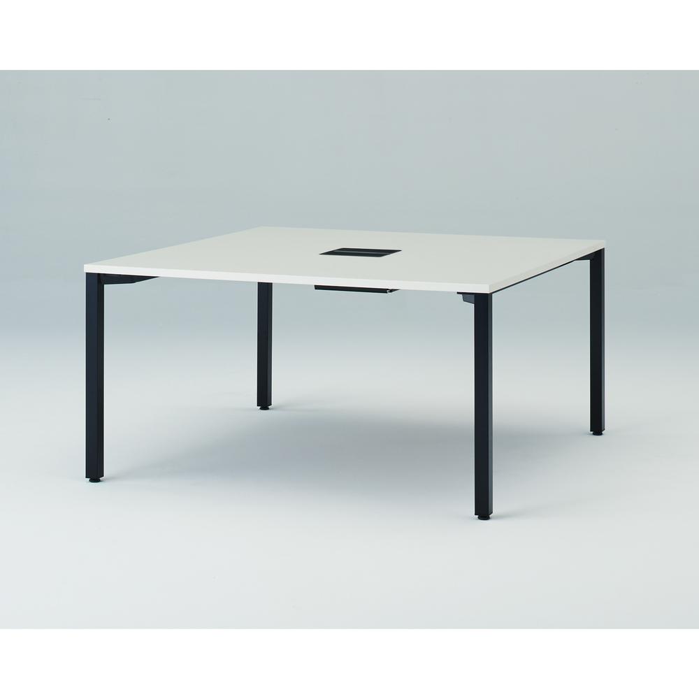 アクトリンク グループテーブル角型 アジャスター脚 W1400×D1400×H720　JP-1414HWA1-TH　［TH：天板 61/アッシュドパインL×脚 T1/サテンブラックT］