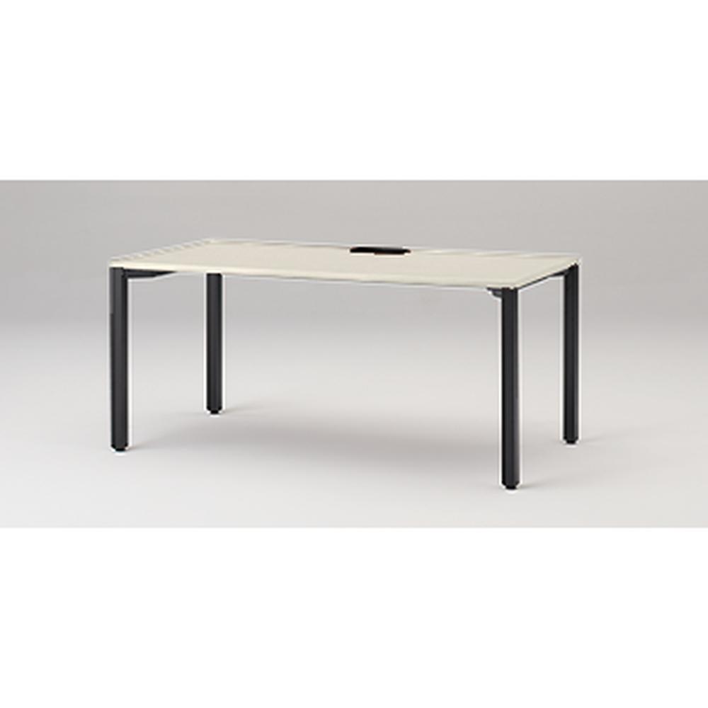 アクトリンク パーソナルテーブル アジャスター脚 W1600×D800×H720　JP-1608HWA-TH　［TH：天板 61/アッシュドパインL×脚 T1/サテンブラックT］