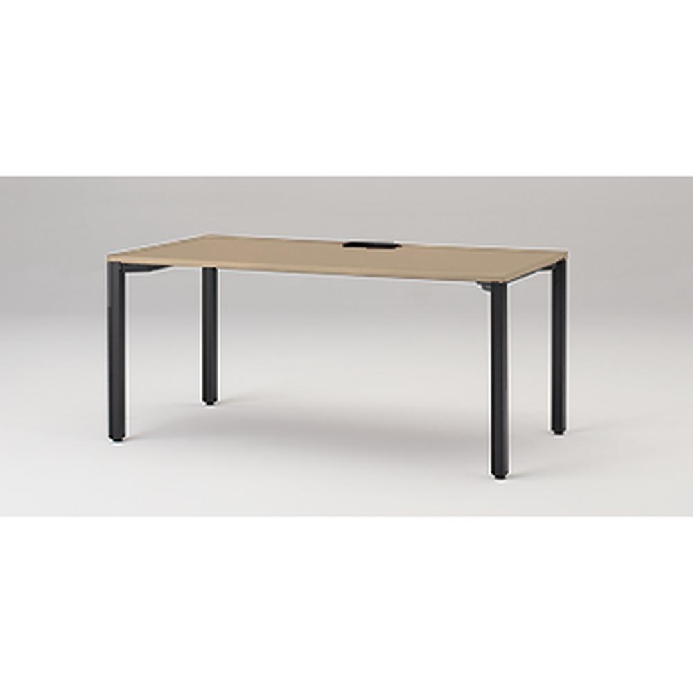 アクトリンク パーソナルテーブル アジャスター脚 W1600×D800×H720　JP-1608HWA-TM　［TM：天板 71/アッシュドオークＭ×脚 T1/サテンブラックT］