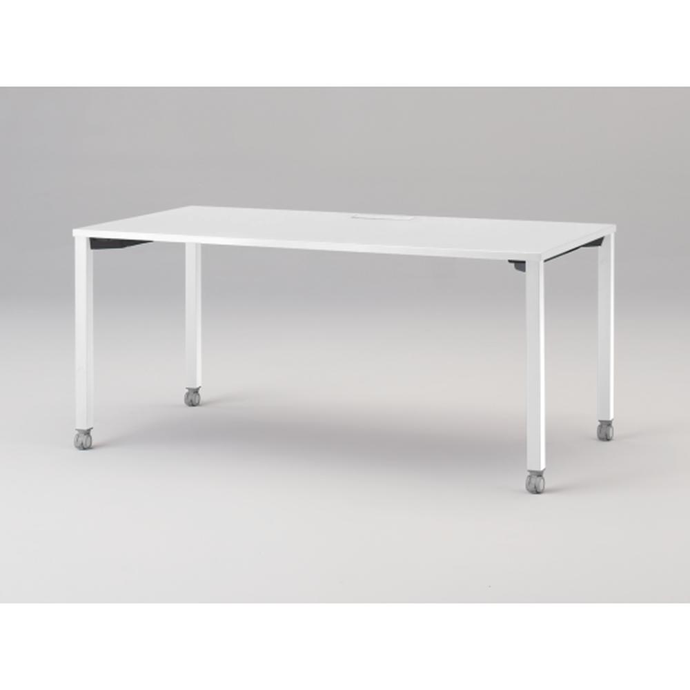 アクトリンク パーソナルテーブル キャスター脚 W1600×D800×H720　JP-1608HWC-WL　［WL：天板 W9/ホワイトW×脚 W9/ホワイトW］