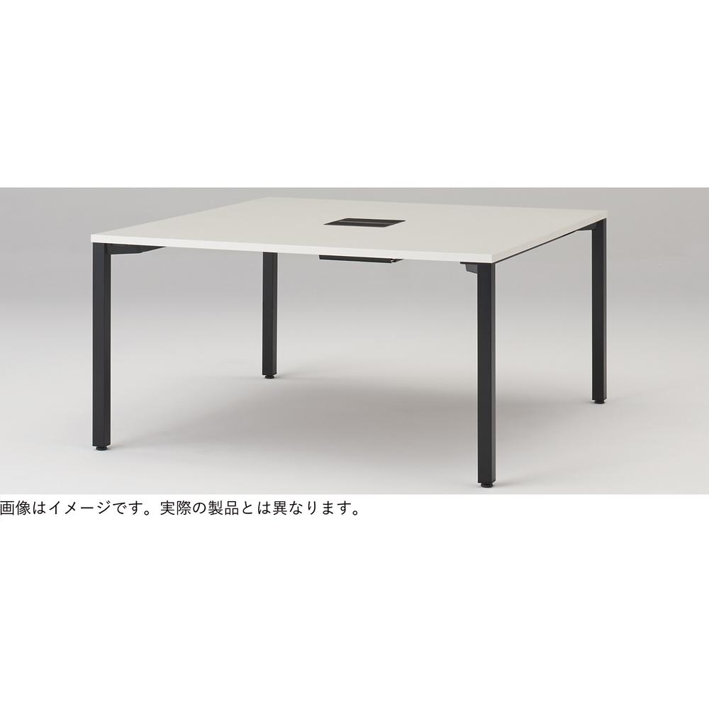 アクトリンク グループテーブル角型 キャスター脚 W1600×D1600×H720　JP-1616HWC1-WR　［WR：天板 81/アッシュドオークD×脚 W9/ホワイトW］