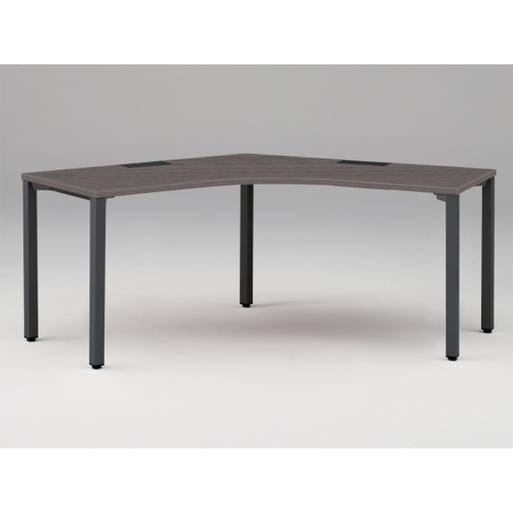 アクトリンク パーソナルテーブル 120°オペレーション アジャスター脚 W1200×D600×H720　JP-2266SWA-TR　［TR：天板 81/アッシュドオークD×脚 T1/サテンブラックT］