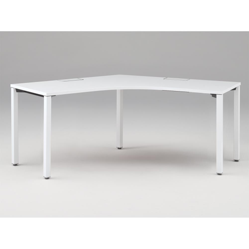 アクトリンク パーソナルテーブル 120°オペレーション アジャスター脚 W1200×D600×H720　JP-2266SWA-WL　［WL：天板 W9/ホワイトW×脚 W9/ホワイトW］