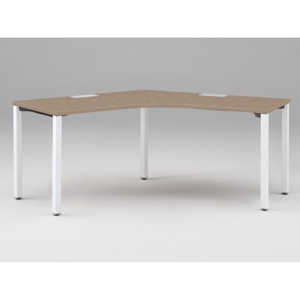 アクトリンク パーソナルテーブル 120°オペレーション アジャスター脚 W1200×D600×H720　JP-2266SWA-WM　［WM：天板 71/アッシュドオークM×脚 W9/ホワイトW］