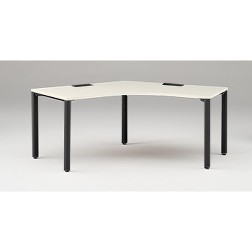 アクトリンク パーソナルテーブル 120°オペレーション アジャスター脚 W1200×D700×H720　JP-2277SWA-TH　［TH：天板 61/アッシュドパインL×脚 T1/サテンブラックT］