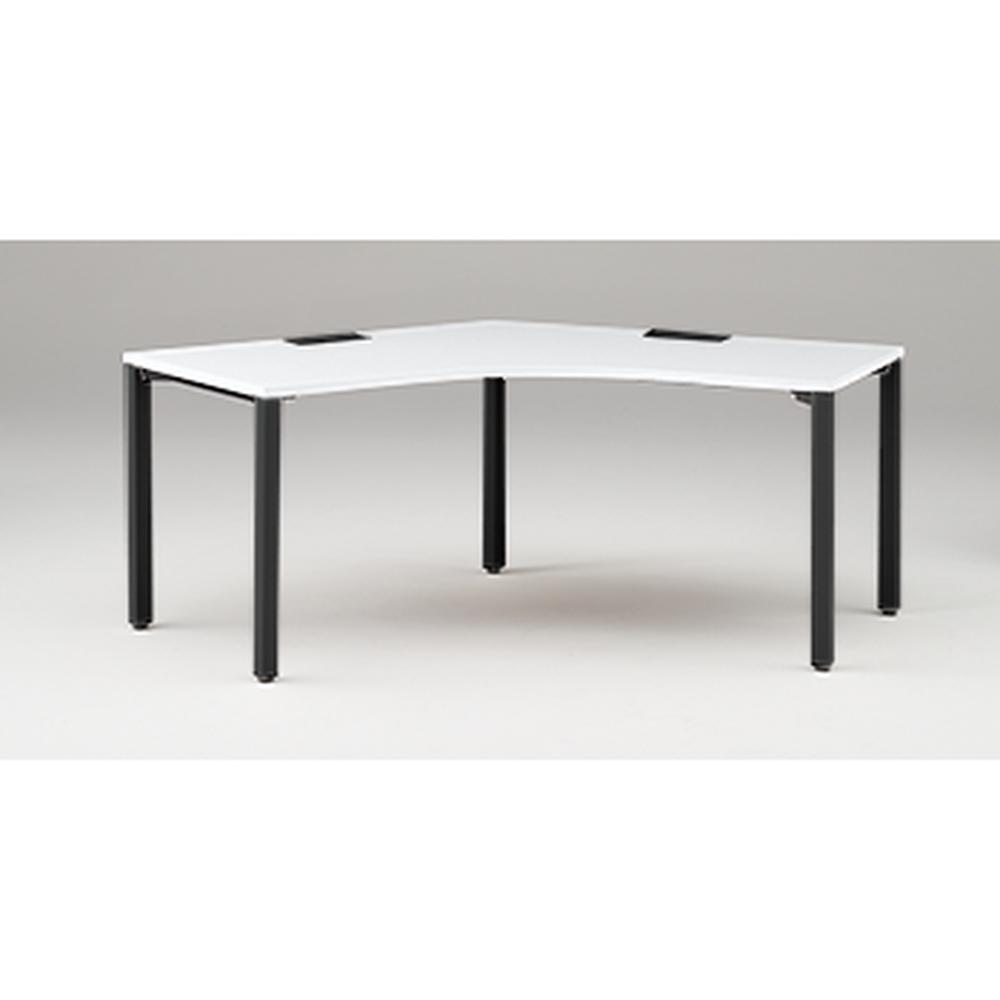 アクトリンク パーソナルテーブル 120°オペレーション アジャスター脚 W1200×D700×H720　JP-2277SWA-TL　［TL：天板 W9/ホワイトW×脚 T1/サテンブラックT］