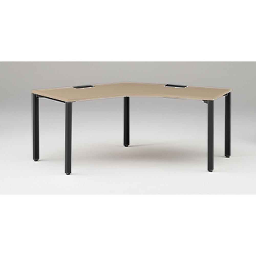 アクトリンク パーソナルテーブル 120°オペレーション アジャスター脚 W1200×D700×H720　JP-2277SWA-TM　［TM：天板 71/アッシュドオークＭ×脚 T1/サテンブラックT］