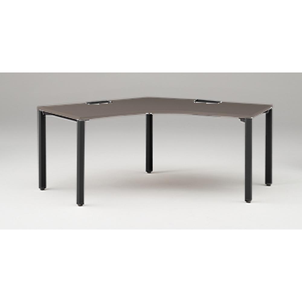 アクトリンク パーソナルテーブル 120°オペレーション アジャスター脚 W1200×D700×H720　JP-2277SWA-TR　［TR：天板 81/アッシュドオークD×脚 T1/サテンブラックT］