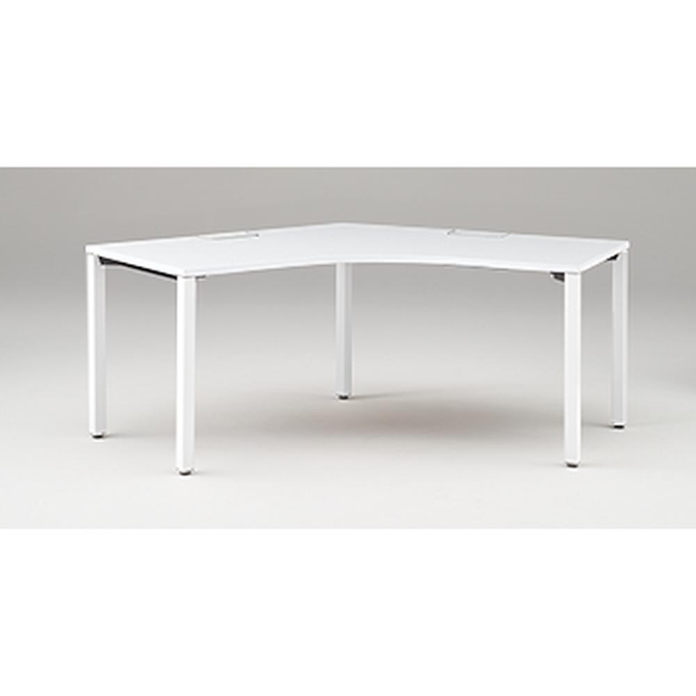 アクトリンク パーソナルテーブル 120°オペレーション アジャスター脚 W1200×D700×H720　JP-2277SWA-WL　［WL：天板 W9/ホワイトW×脚 W9/ホワイトW］