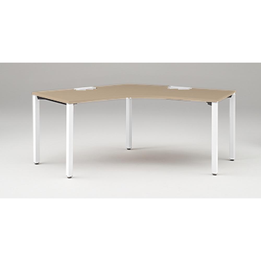 アクトリンク パーソナルテーブル 120°オペレーション アジャスター脚 W1200×D700×H720　JP-2277SWA-WM　［WM：天板 71/アッシュドオークM×脚 W9/ホワイトW］