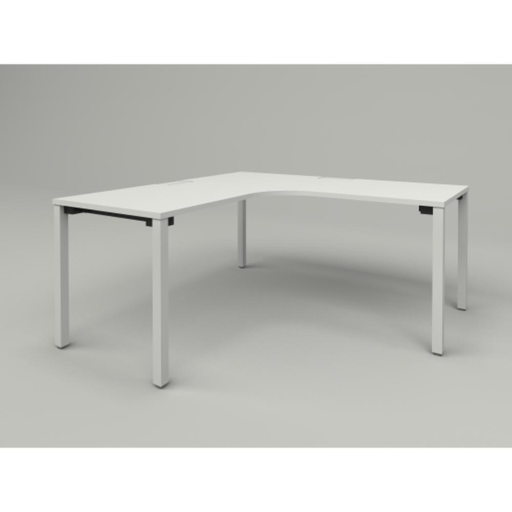 アクトリンク パーソナルテーブル 90°オペレーション（7/7） アジャスター脚 W1600(700)×D1600(700)×H720　JP-6677KWA-WL　［WL：天板 W9/ホワイトW×脚 W9/ホワイトW］