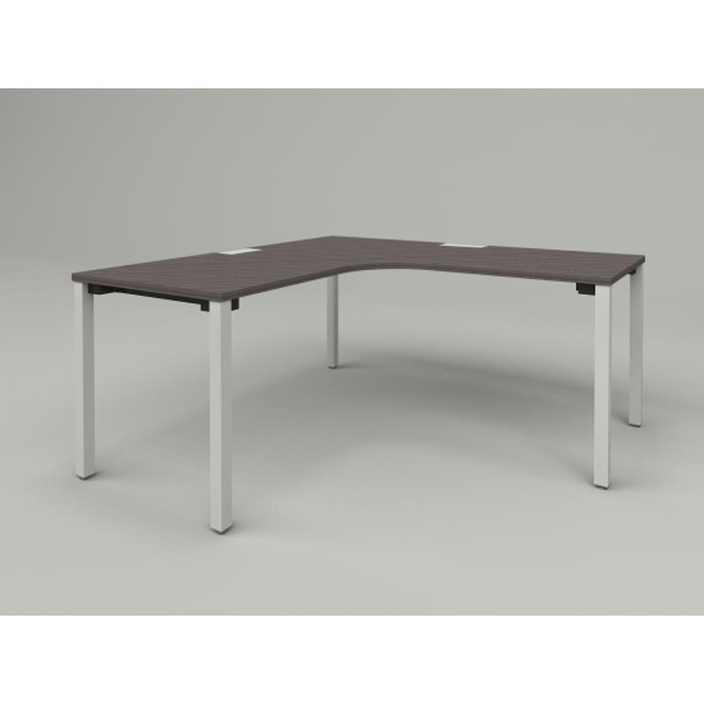 アクトリンク パーソナルテーブル 90°オペレーション（7/7） アジャスター脚 W1600(700)×D1600(700)×H720　JP-6677KWA-WR　［WR：天板 81/アッシュドオークD×脚 W9/ホワイトW］