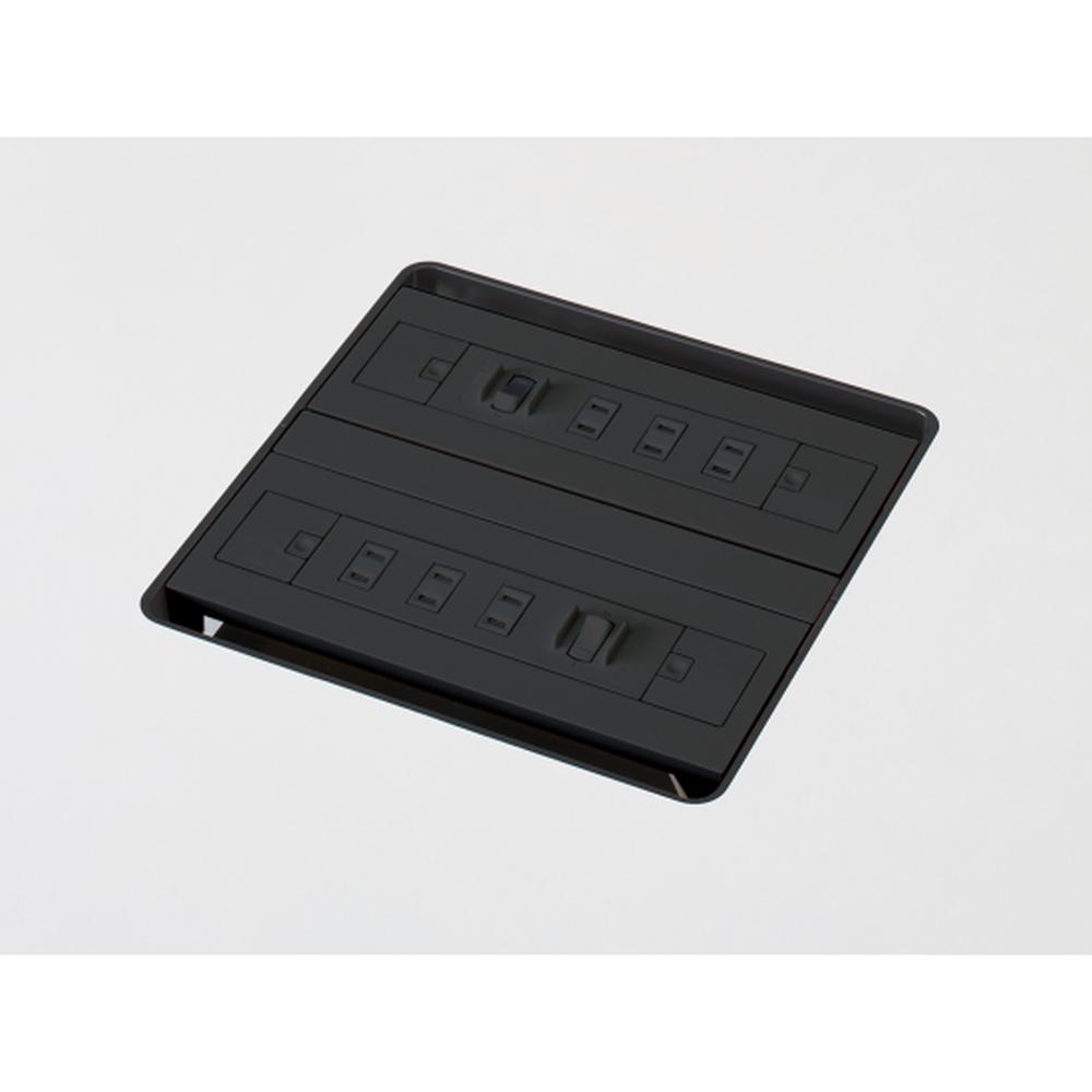 アクトリンク/オプション 電源×3口+集中スイッチ付コンセント　JPA-310U-T1　［T1/サテンブラック］