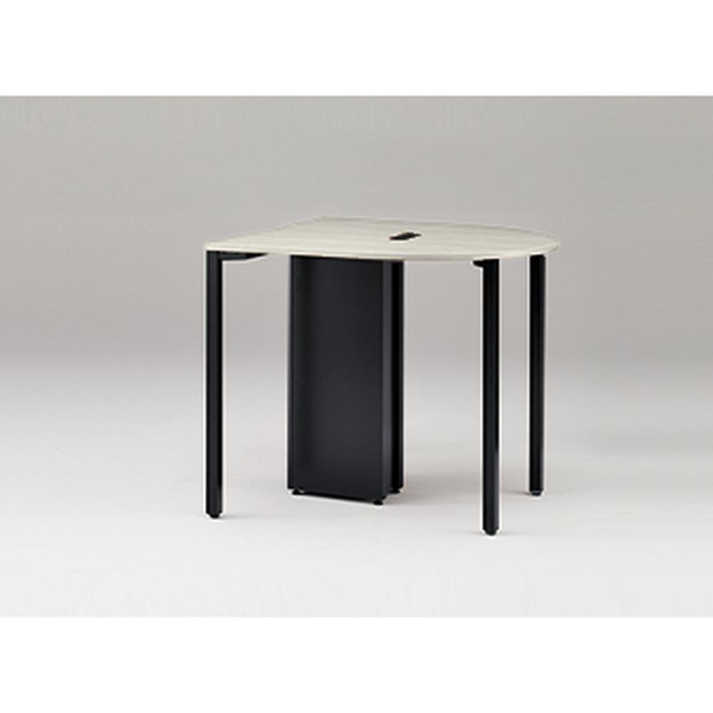 アクトリンク ハイテーブル片R型 配線キャップ付 アジャスター脚 W1200×D1200×H1050　JPH-1212RWA-TH　［TH：天板 61/アッシュドパインL×脚 T1/サテンブラックT］